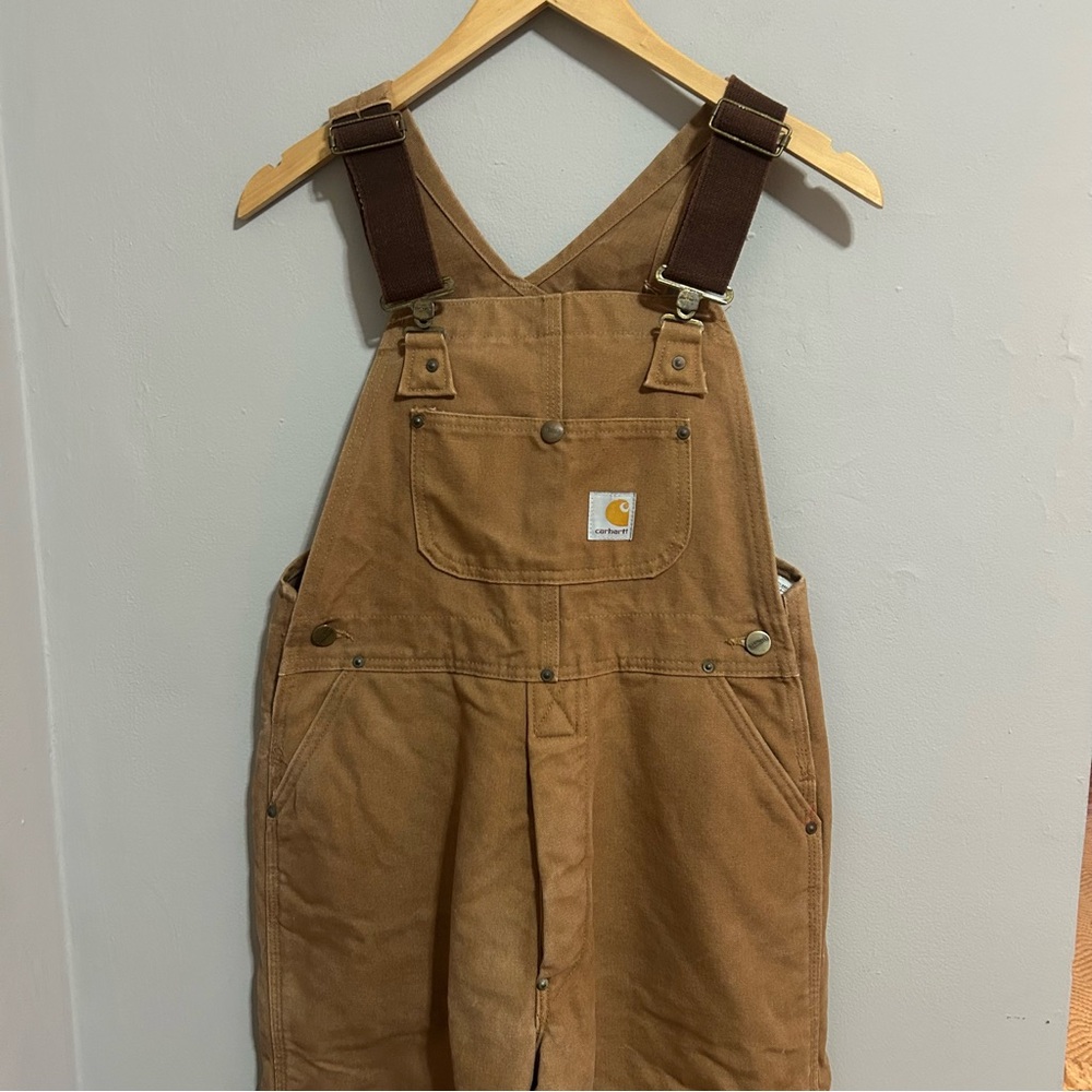 Carhartt Kids Insulated Bibs Overalls XL - Picture 2 of 11